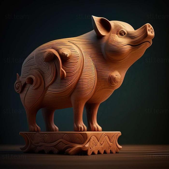 3D model Pig (STL)